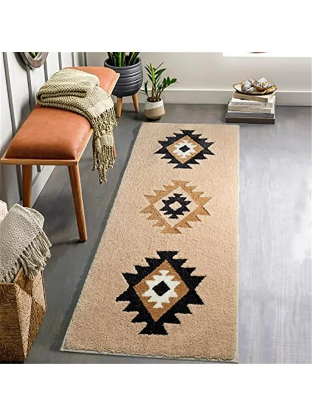 Boho Bathroom Runner Rugs 24